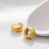 Twist Woven Mini Hoop Earrings