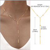 Grace Y-Drop Lariat Necklace
