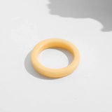 Colorful Acrylic Resin Ring Set
