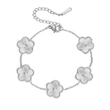 Rosalie Flower Charm Bracelet