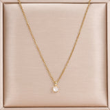 Dainty Crystal Clavicle Necklace
