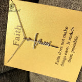 Silver Plated Alloy Faith Cross Pendant Necklaces