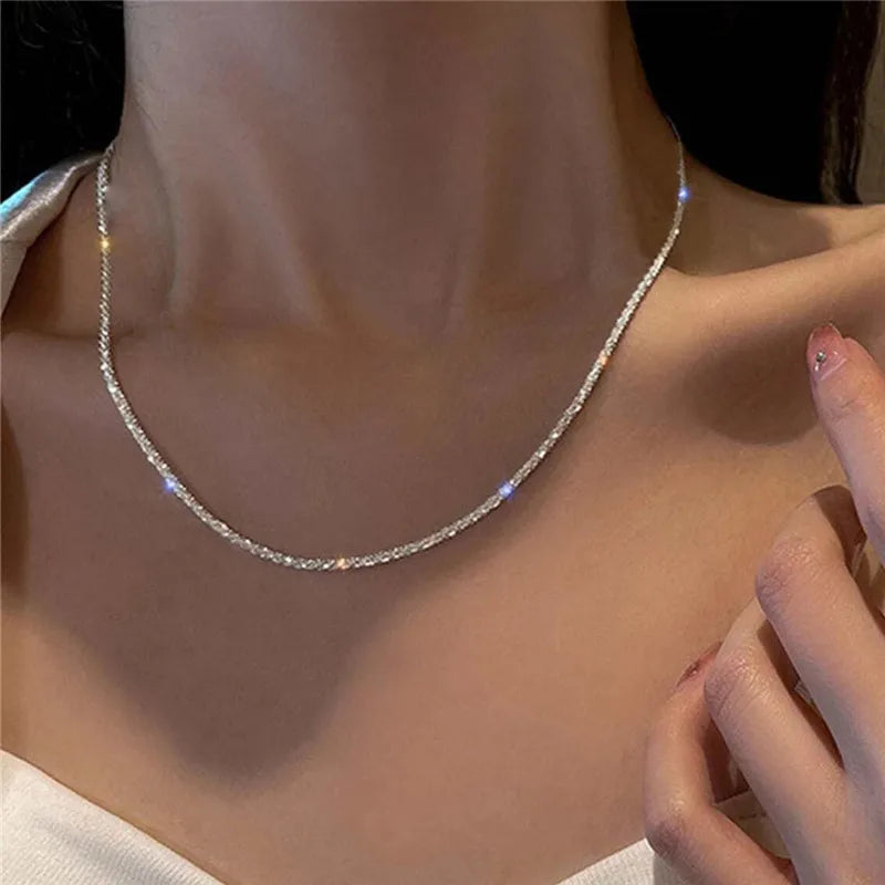 Sterling Clavicle Necklace