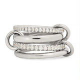 Multi-Layer Stackable Cubic Zirconia Ring
