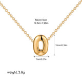 Petite Bubble Initial Charm Necklace