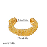 Lava Texture Chunky Twisted Ring