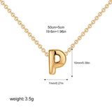 Mini Bubble Initial Necklace