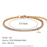 Cubic Zircon Tennis Chain Bracelet