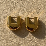 Minimalist Chunky U-Shape Hoops