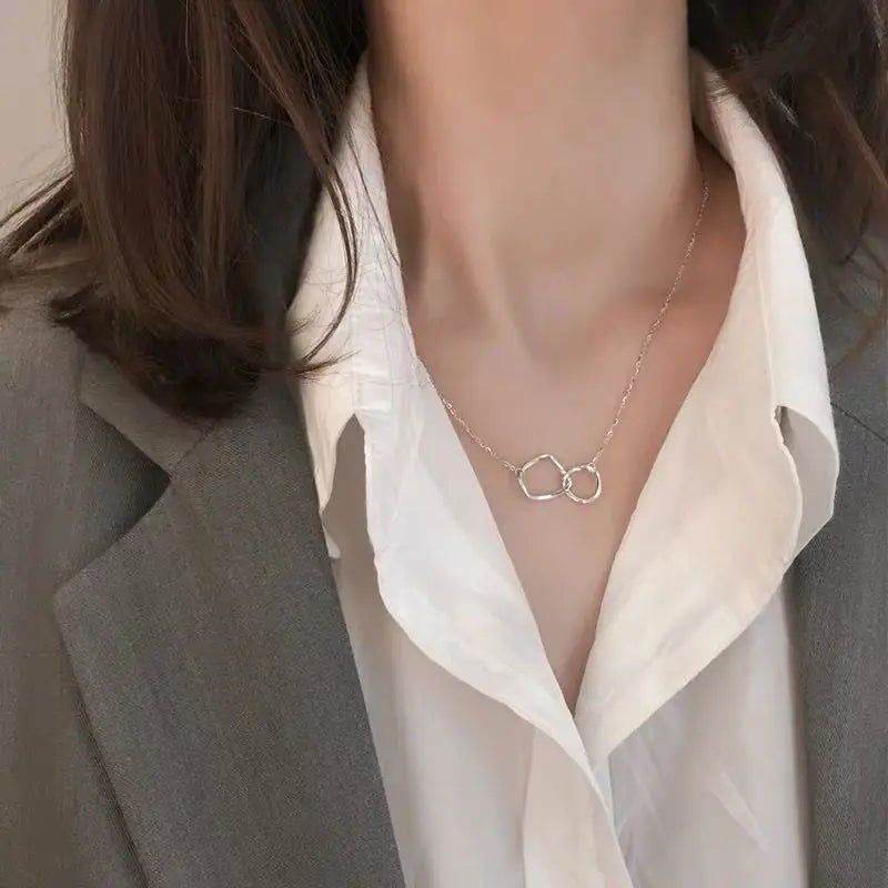 Double Horizon Disc Necklace Collection