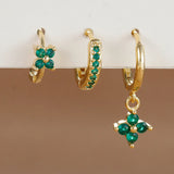 Gemma Floral Crystal Earring Set