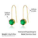 Multi Colour Teardrop & Pearl Drop Earrings