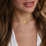 Pavé Initial Tennis Necklace