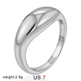Curved Geometric Gold Ring