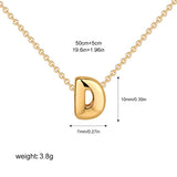 Petite Bubble Initial Charm Necklace