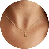 Initial Letter Pendant Necklace