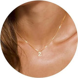 Initial Letter Pendant Necklace