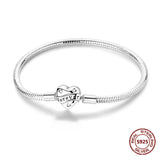 Sterling Silver Zirconia Charm Bracelet