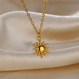 Sunflower Pendant Necklace