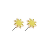 Enamel Flower Stud Earrings