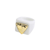 Chunky Resin Flower Ring