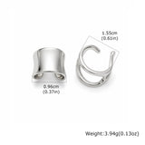 Gold Double-Row Ear Cuff Set