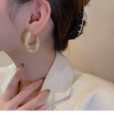 Mesh Mobius Hoop Earrings