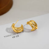 Twisted Braid Hoop Earrings