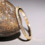 925 Silver CZ Thin Band Ring