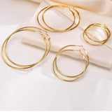 Classic Big Circle Hoop Earrings