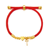 Initial Heart Charm Bracelet