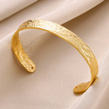 Gold Cuff Bangle Bracelet