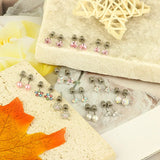 Screw-Back Stud Earring Set