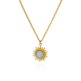 Sunflower Pendant Necklace
