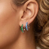 Rhinestone Irregular Long Chain Earrings
