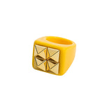 Chunky Resin Flower Ring