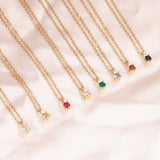 Dainty Crystal Clavicle Necklace
