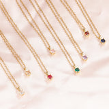 Dainty Crystal Clavicle Necklace