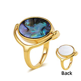 Abalone Shell Statement Ring