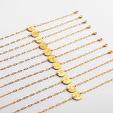 Zodiac Coin Charm Chain Bracelet