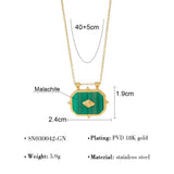 Geometric Acrylic Pendant Necklace