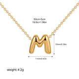 Petite Bubble Initial Charm Necklace