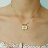 Retro Acrylic Geometric Pendant Necklace