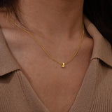 Petite Bubble Initial Charm Necklace
