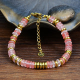Mixed Gemstone Handmade Chain Bracelet