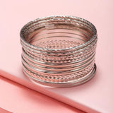 Cuban Chain Bracelet Set (12-Piece)