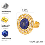 Lapis Lazuli Oval Ring