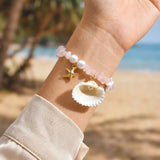 Starfish & Shell Beaded Bracelet