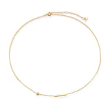 Dainty Sideways Cross Choker