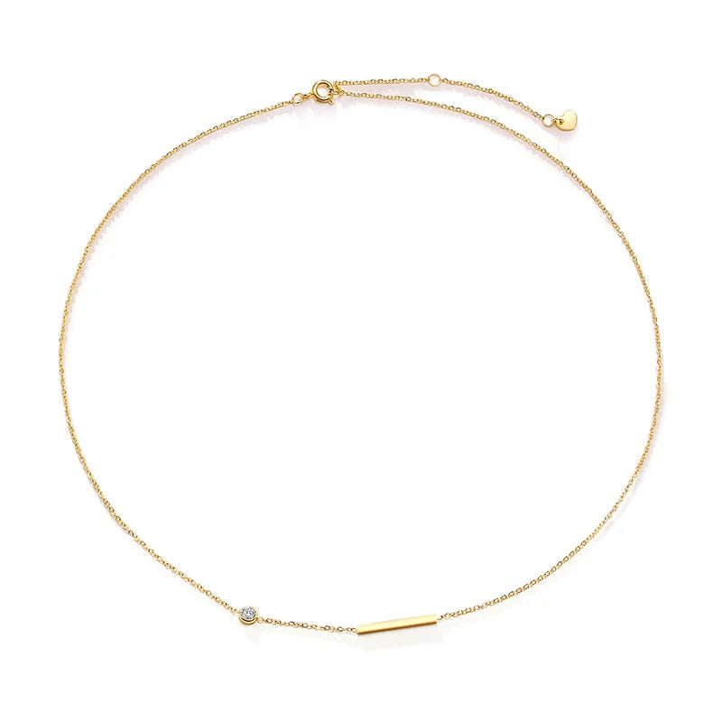 Dainty Sideways Cross Choker
